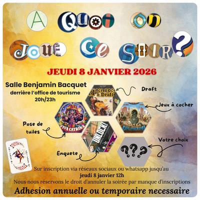 Soirée "à quoi on joue ce soir?"