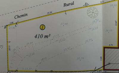 Terrain constructible - 410 m²