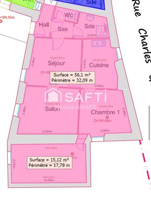 Appartement - 71 m² - 4 pièces