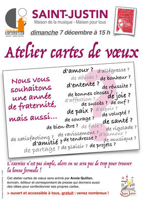 Atelier : Cartes de voeux