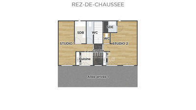 Studio - 31 m² - 1 pièce