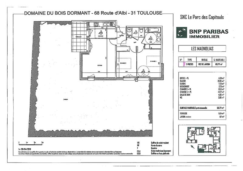 Appartement - 66 m² - 3 pièces