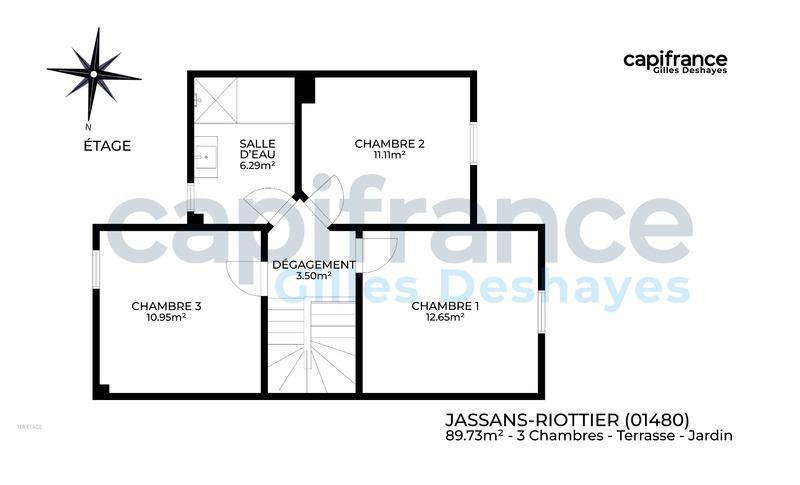 Maison - 90 m² - 4 pièces