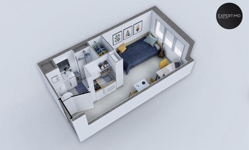 Appartement - 18 m² - 1 pièce