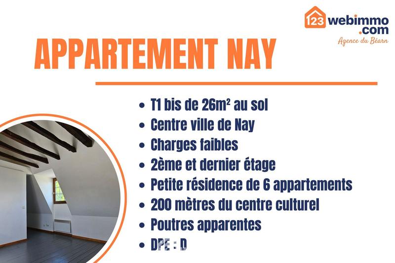 Appartement - 26 m² - 1 pièce
