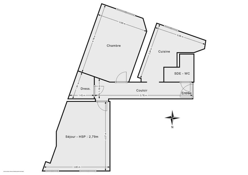 Appartement - 41 m² - 2 pièces
