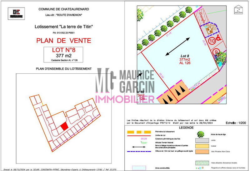 Terrain - 377 m²