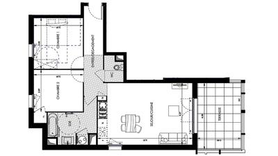 Appartement - 68 m² - 3 pièces