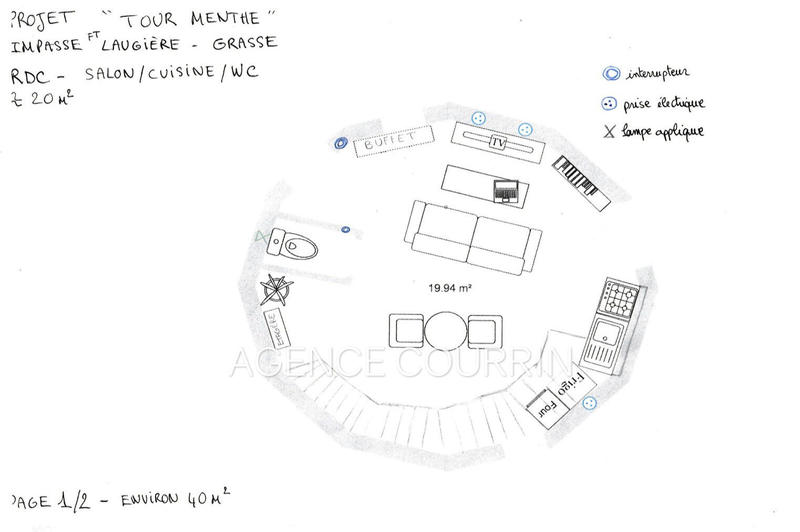 Maison - 40 m² - 2 pièces