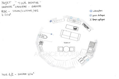 Maison - 40 m² - 2 pièces