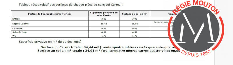 Appartement - 34 m² - 2 pièces