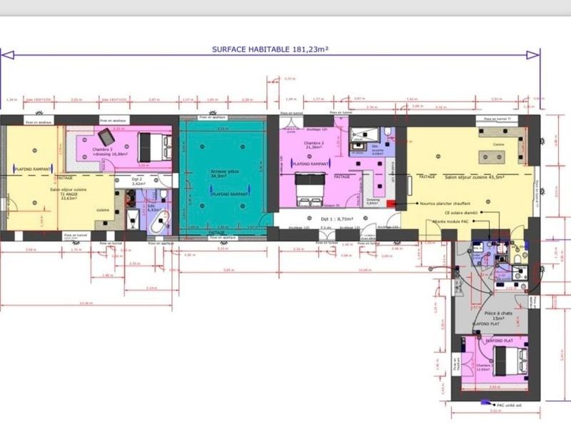 Maison - 200 m² - 7 pièces