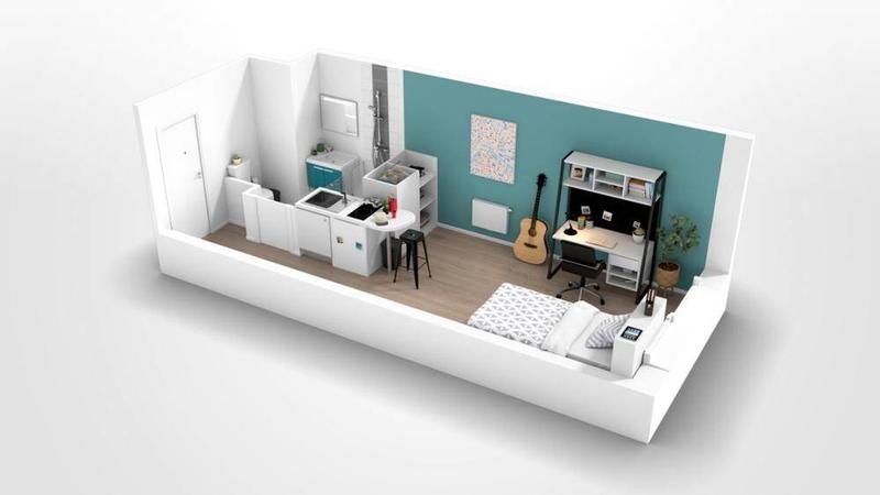 Appartement - 18 m² - 1 pièce