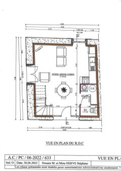 Maison - 60 m² - 3 pièces