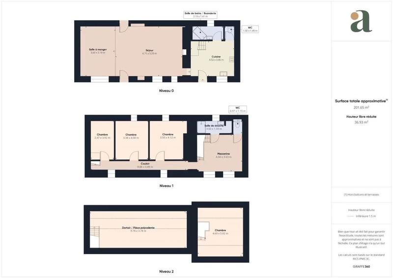 Maison ancienne - 162 m² - 7 pièces