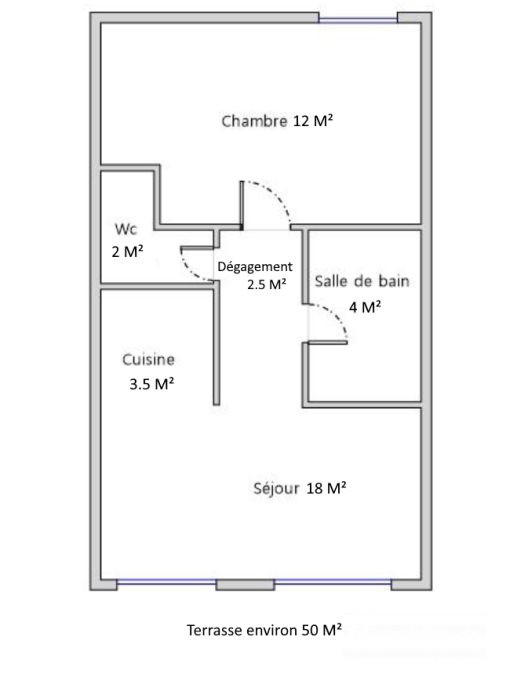 Appartement - 42 m² - 2 pièces