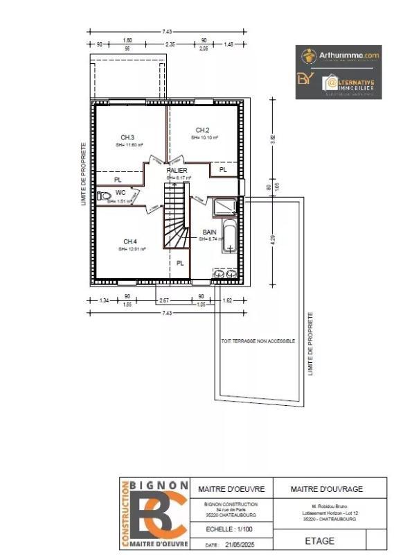 Maison - 120 m² - 5 pièces