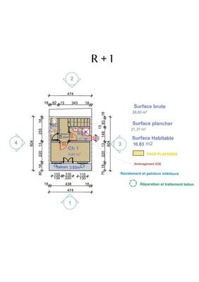Maison - 42 m² - 2 pièces