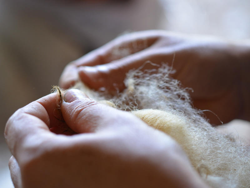 Stage de filage de laine  et stage de feutrage