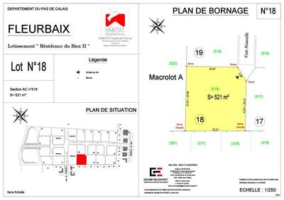 Terrain constructible - 521 m²