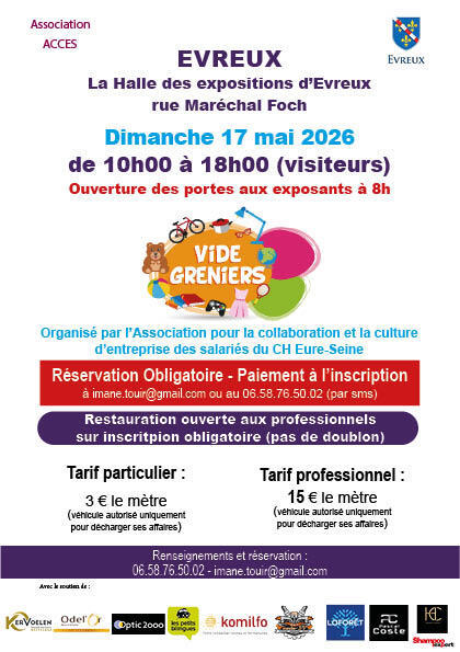 Vide grenier au profit du personnel hospitalier