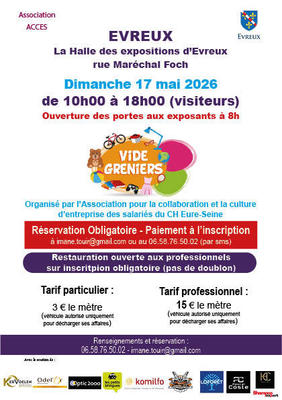 Vide grenier au profit du personnel hospitalier