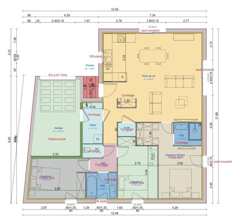 Maison - 91 m² - 4 pièces