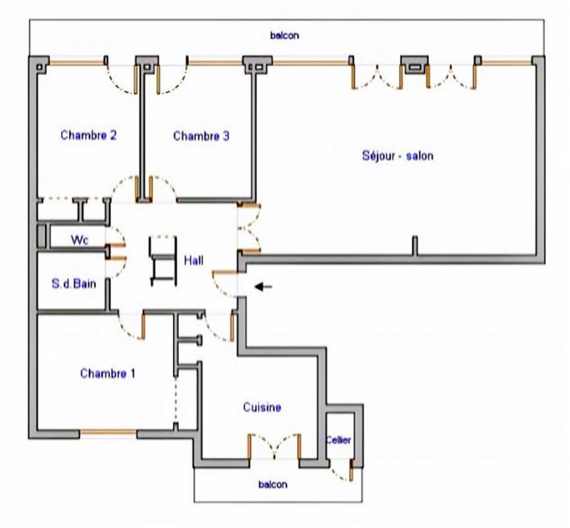 Appartement - 108 m² - 4 pièces
