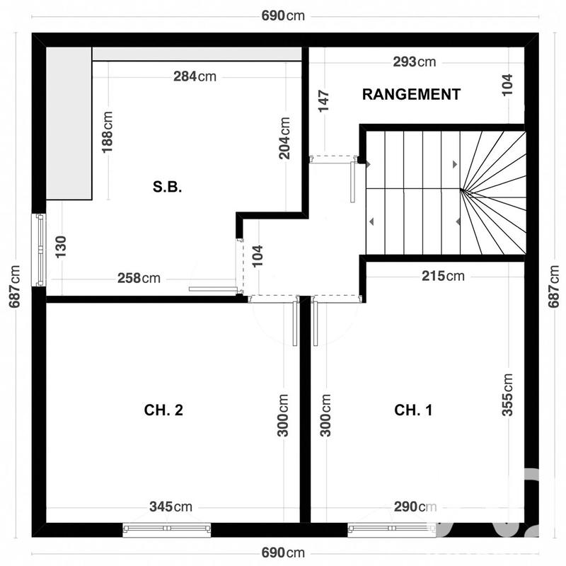Maison - 69 m² - 3 pièces