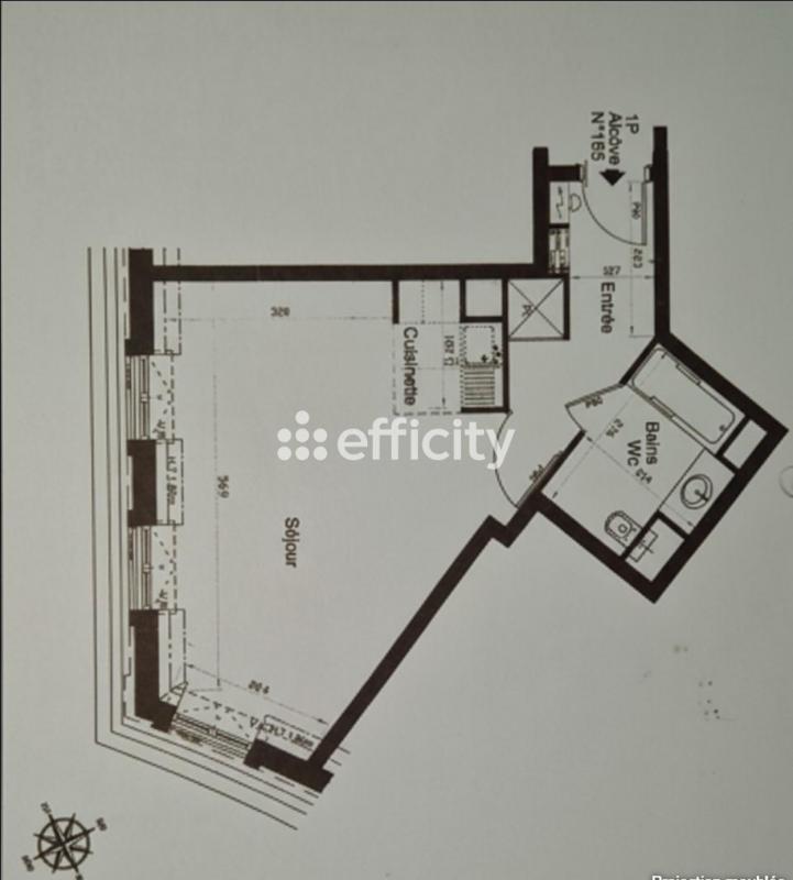 Appartement - 38 m² - 1 pièce