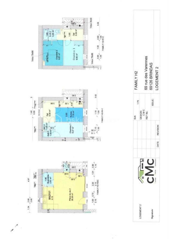 Maison de ville - 85 m² - 5 pièces