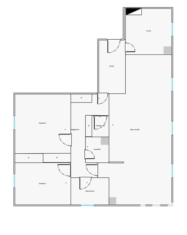 Appartement - 99 m² - 4 pièces