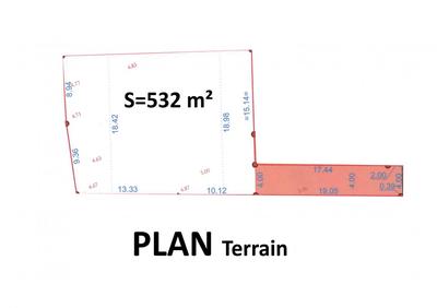 Terrain - 532 m²