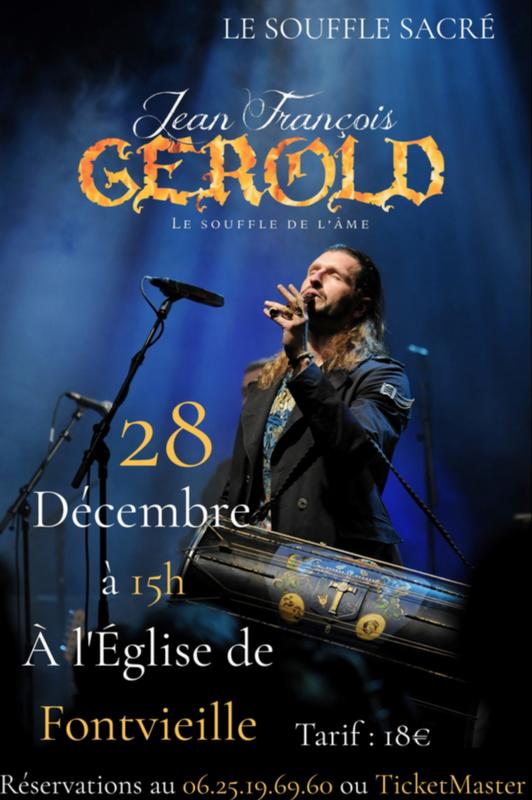 Concert Jean-François Gerold le Souffle Sacré - Église de Fontvieille