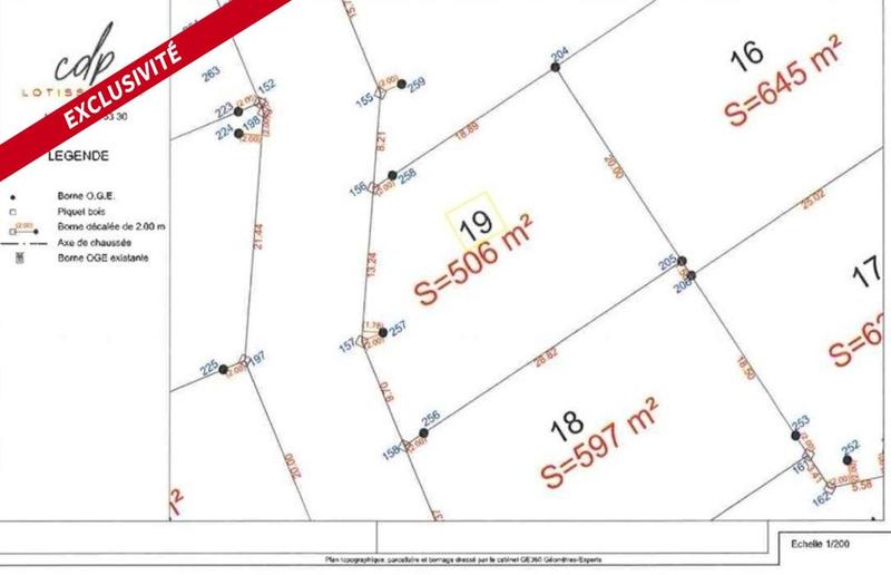 Terrain constructible - 506 m²