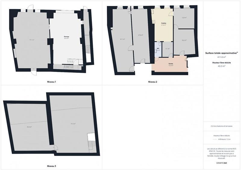 Immeuble - 145 m² - 5 pièces
