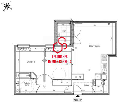 Appartement - 68 m² - 3 pièces