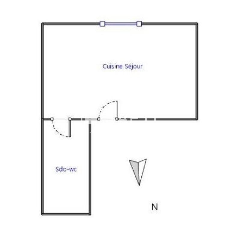 Appartement - 15 m² - 1 pièce