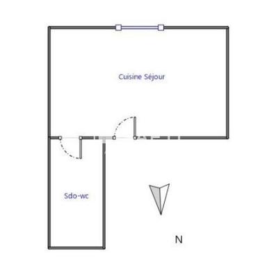 Appartement - 15 m² - 1 pièce