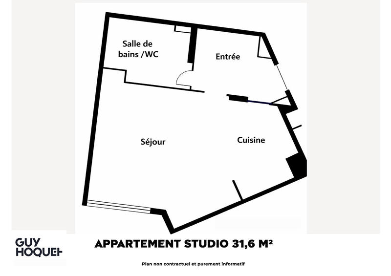 Appartement - 32 m² - 1 pièce