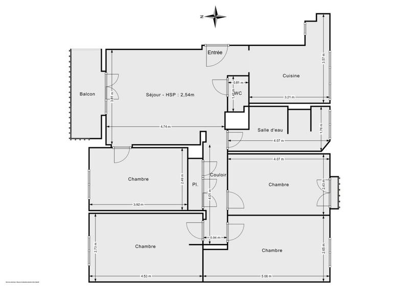 Appartement - 78 m² - 5 pièces