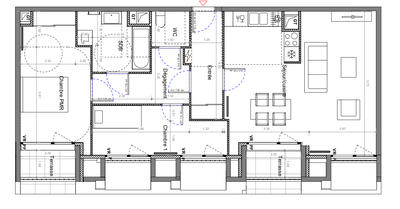 Appartement - 75 m² - 3 pièces