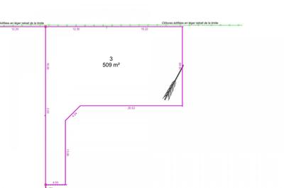 Terrain constructible - 509 m²