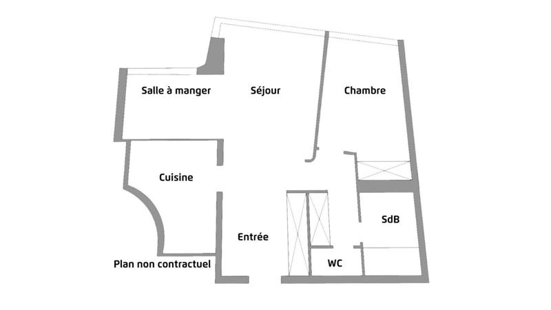 Appartement - 62 m² - 2 pièces