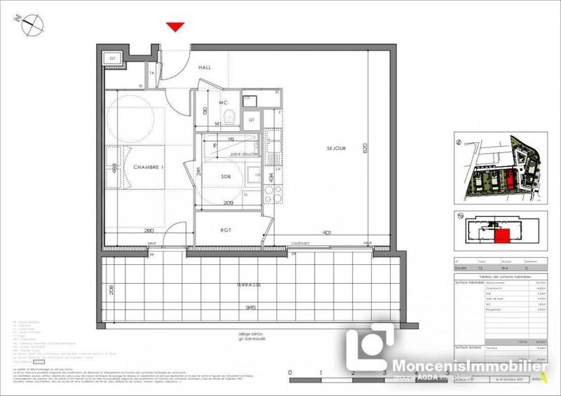 Appartement - 53 m² - 2 pièces