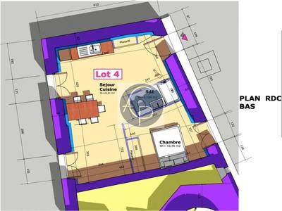 Appartement - 40 m² - 2 pièces