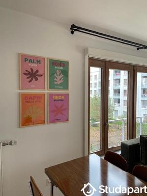 Chambre - 12 m² - 1 pièce