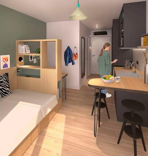 Appartement - 17 m² - 1 pièce