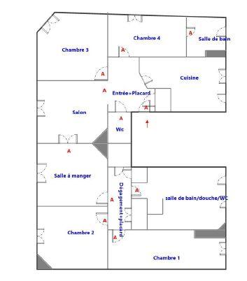 Appartement - 102 m² - 5 pièces