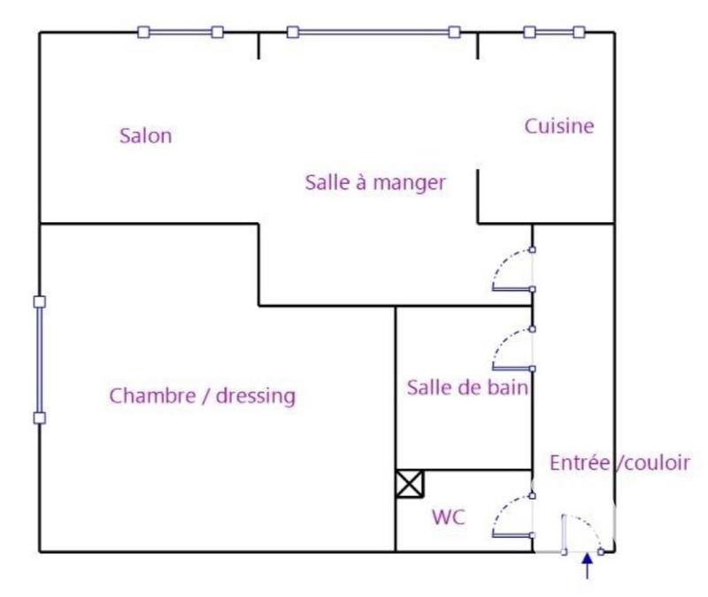 Appartement - 57 m² - 3 pièces